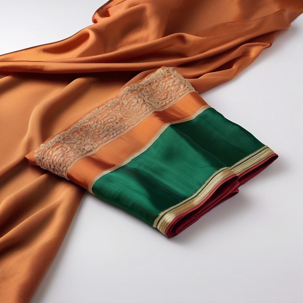 Chic Green Silk Saree