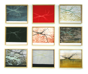 abstract mixed media art painting by Mallorca artist Jorge Cabral