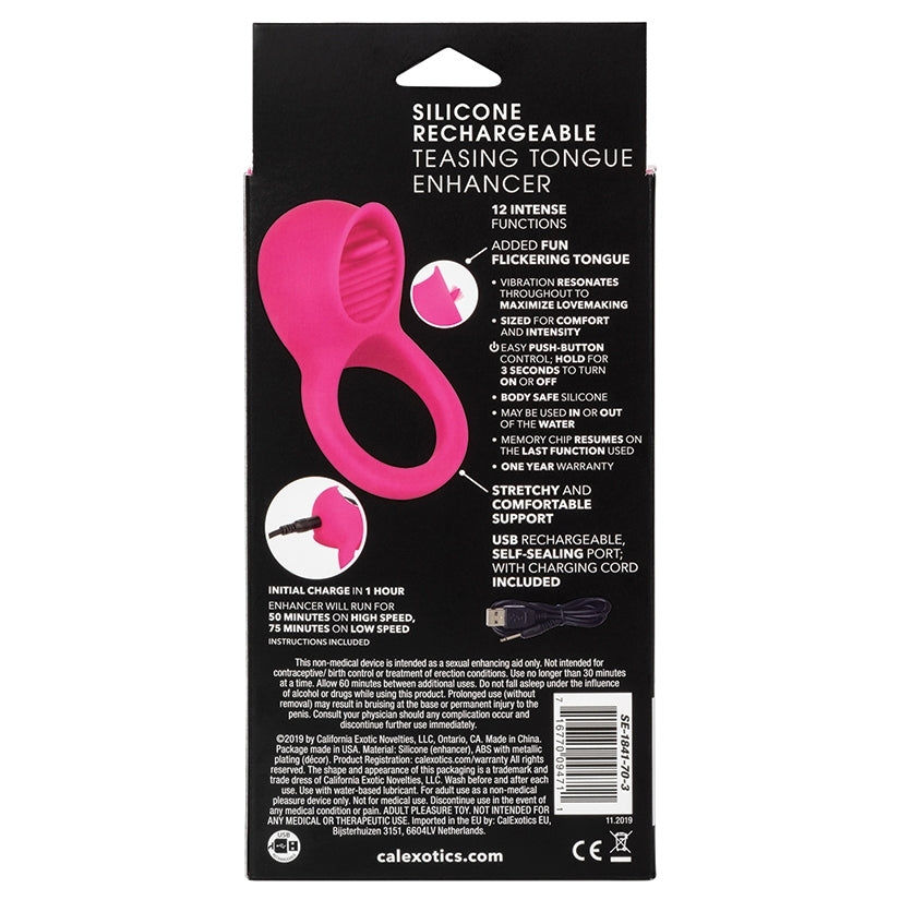 Thumbnail: Silicone Rechargeable Teasing Tongue Enhancer