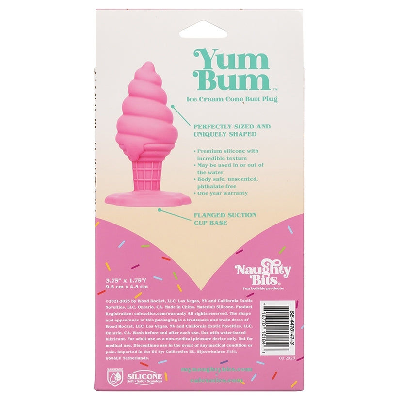Thumbnail: Naughty Bits Yum Bum Ice Cream Cone Butt Plug