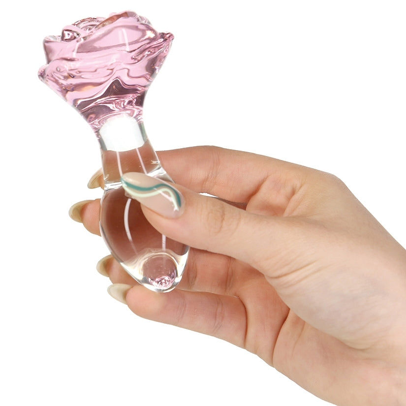 Thumbnail: Pillow Talk Rosy Glass Anal Plug