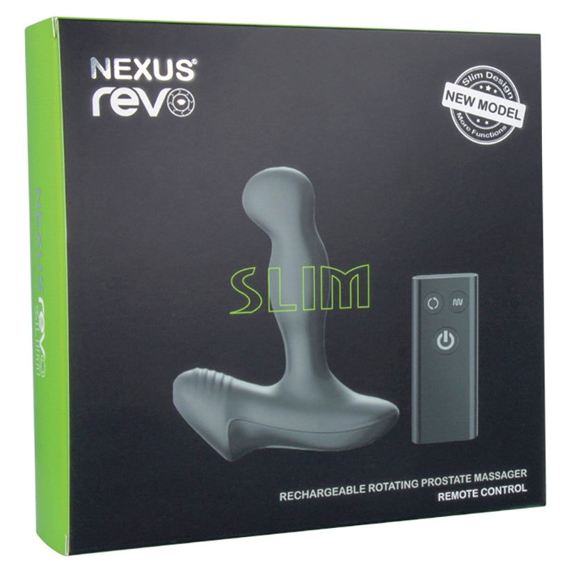 Thumbnail: Nexus Revo Slim Rotating Prostate Massager-Black