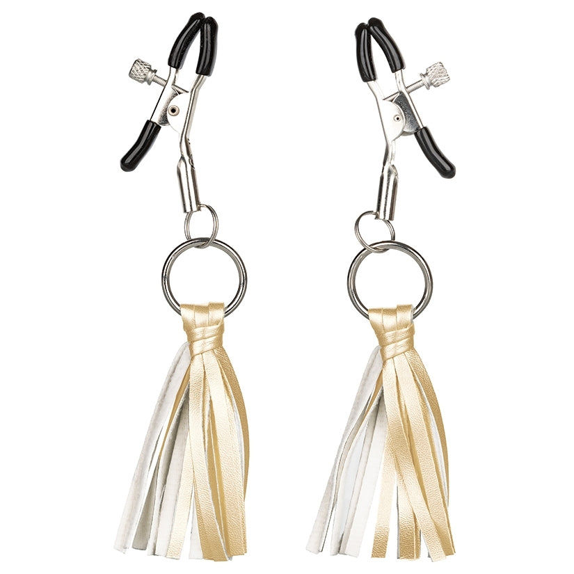 Thumbnail: Nipple Play Playful Tassels Nipple Clamps-Gold