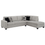 Thumbnail: Whitson Stone Grey Chaise Sectional