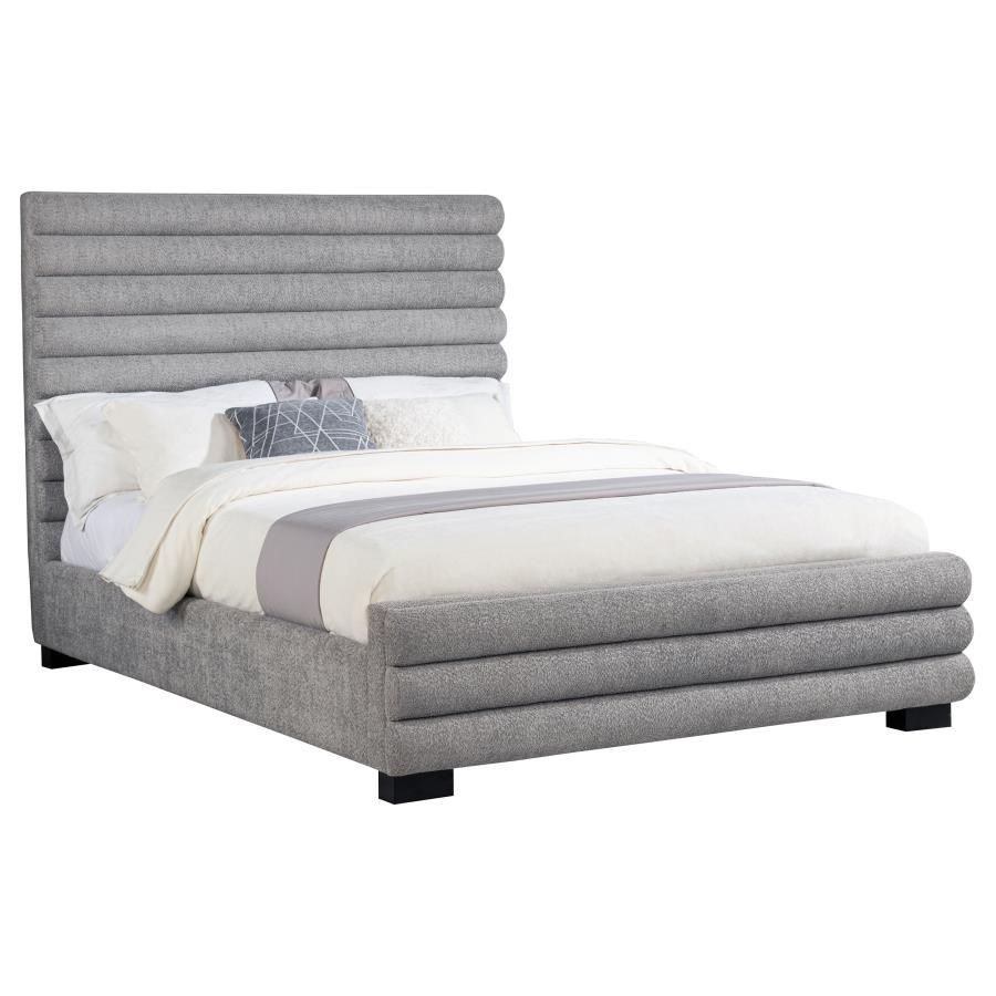 Thumbnail: Patricia Boucle Upholstered Bed Grey
