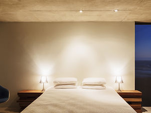 bedroom lit up