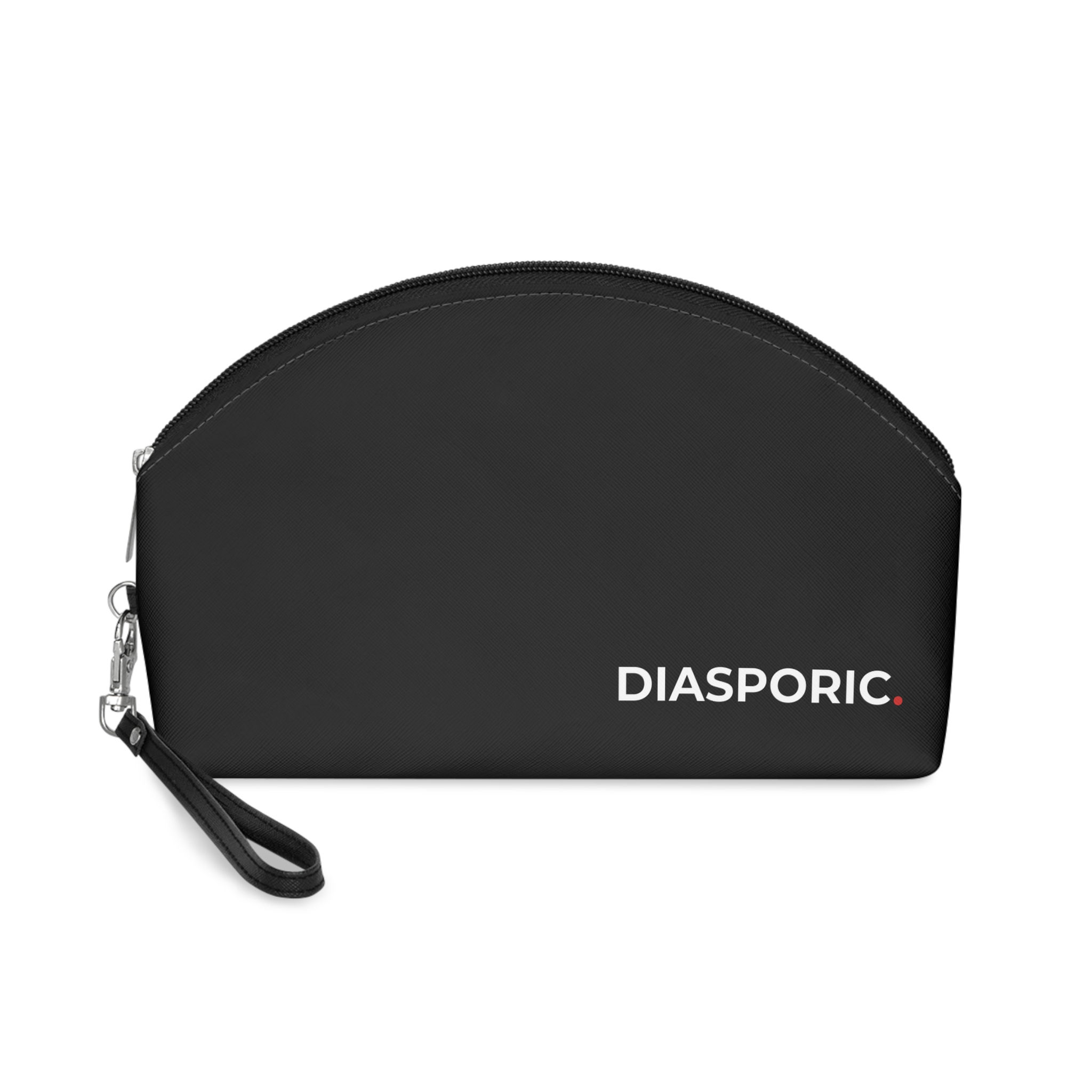 DIASPORIC. Travel Toiletries Pouch, Everyday Use, Birthday Gift, Black Design
