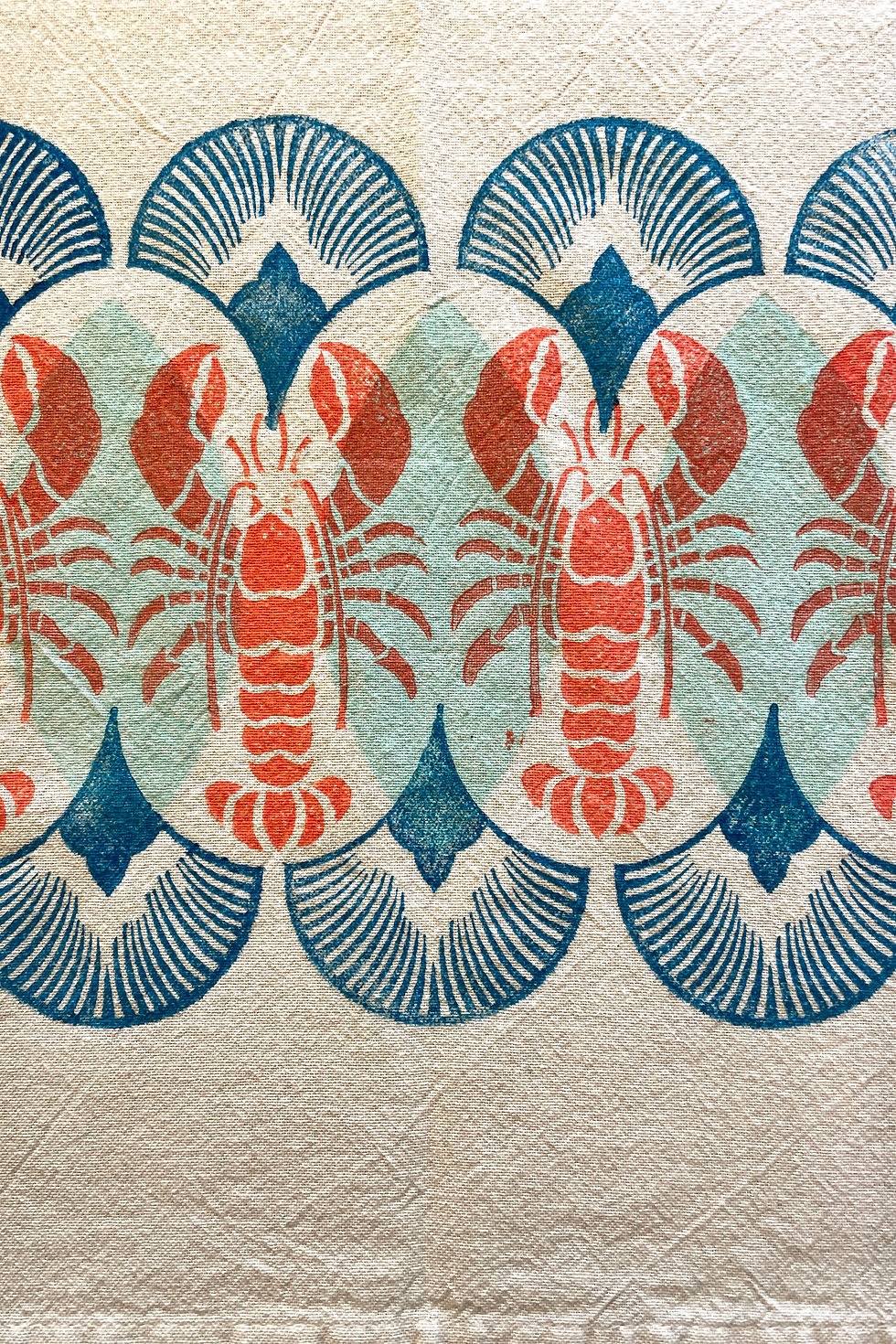Miniature : Block Print Stamp Lobster  M 226
