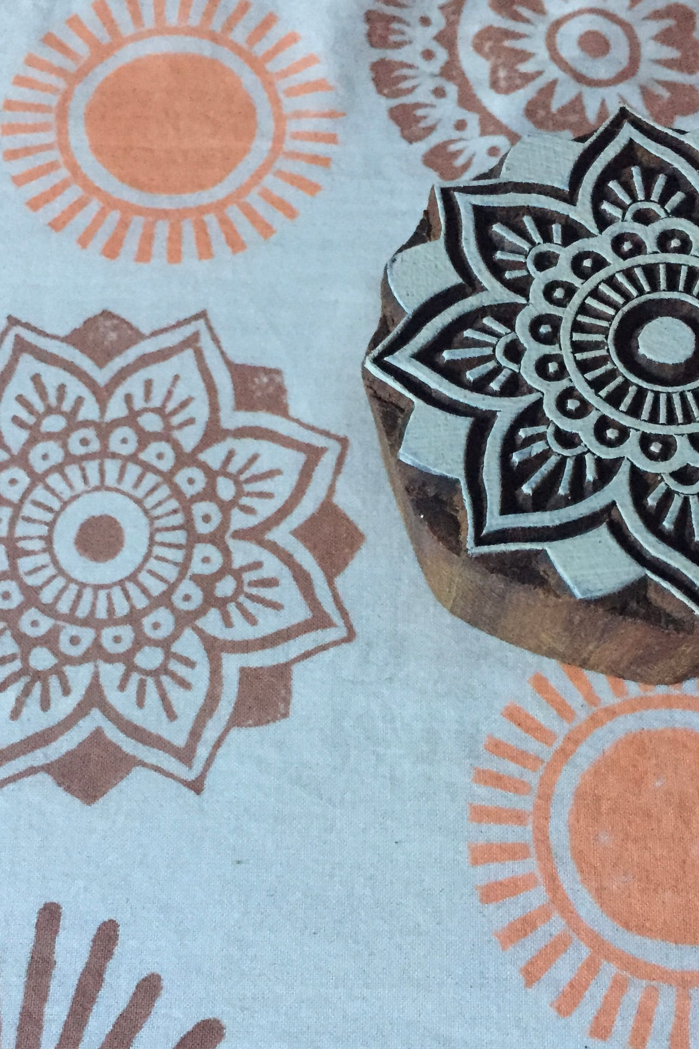 Thumbnail: Blockprint Stamp Star Mandala M 197