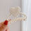 Thumbnail: Pearl Hair Clip Heart D