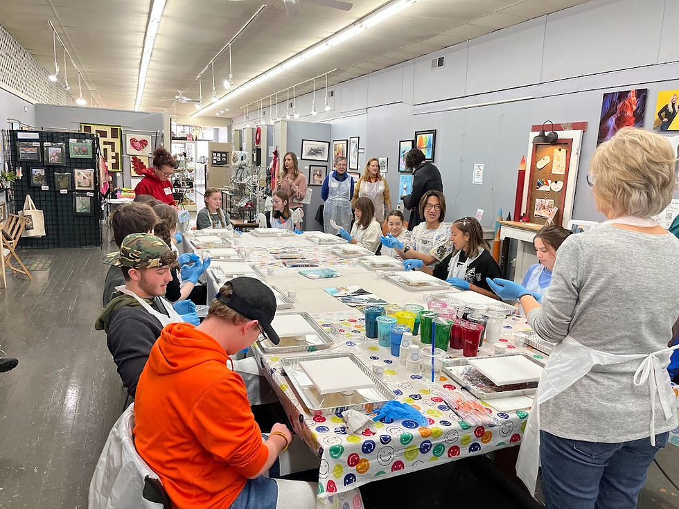 Paint Pour Project with Suzanne