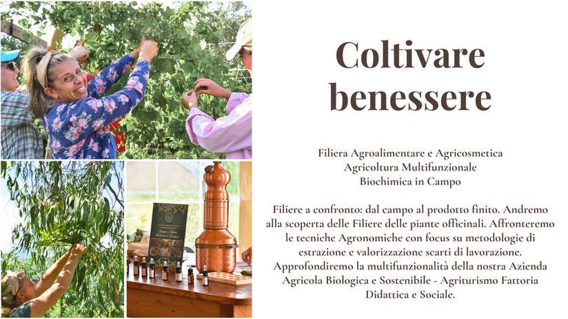 PERCORSI DIDATTICI
dedicati alle scuole indirizzo agrario in toscana