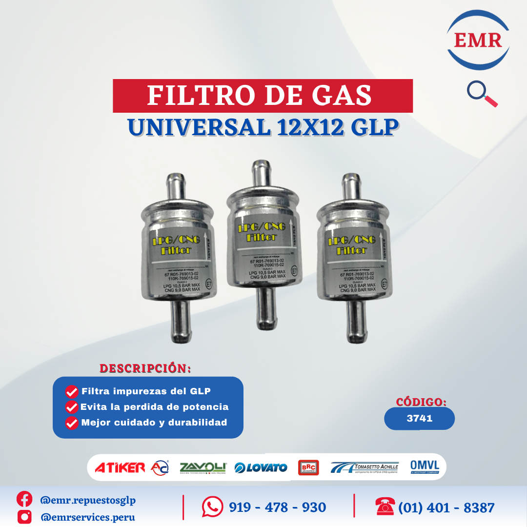 FILTRO UNIVERSAL 12X12 GLP
