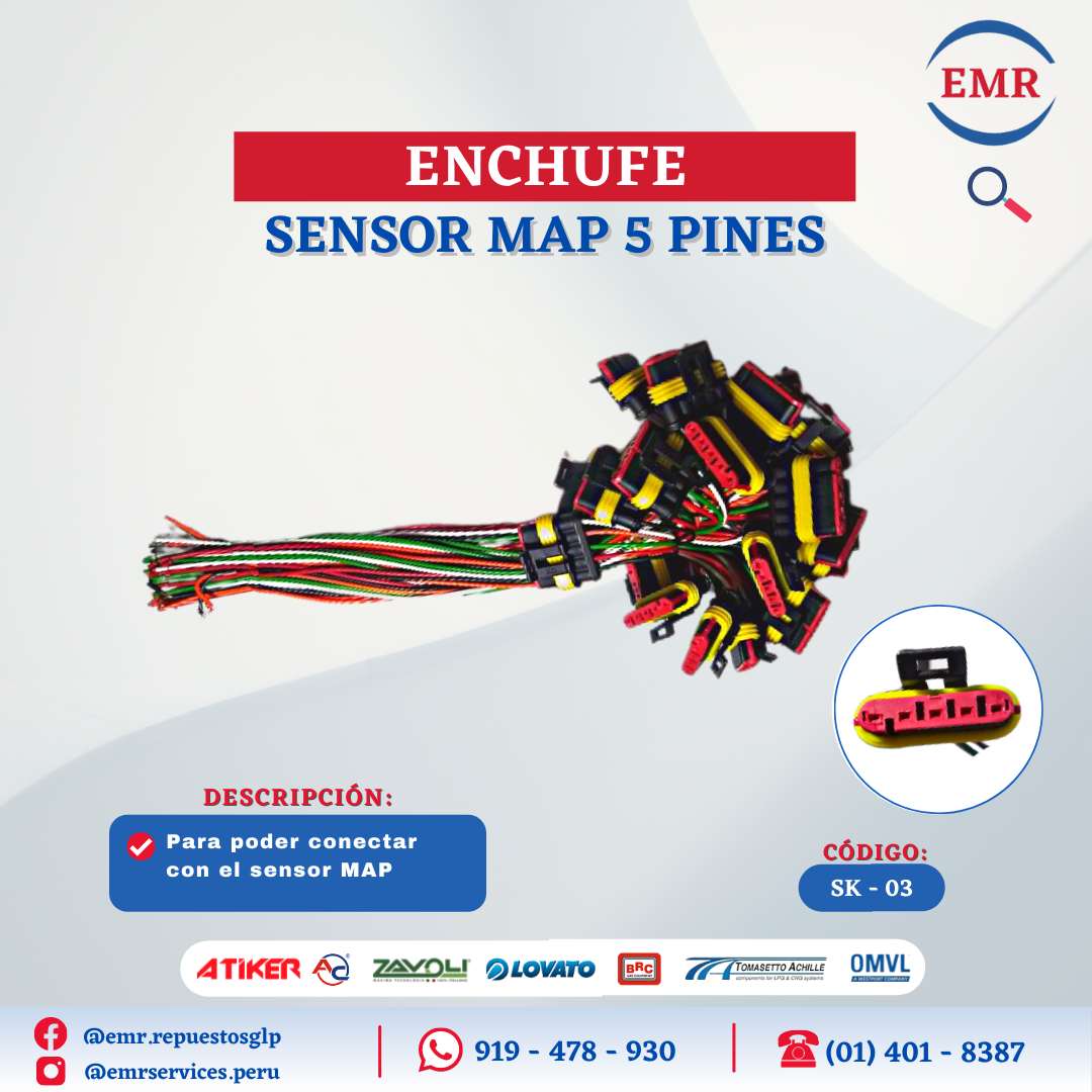 ENCHUFE - SENSOR MAP 5 PINES