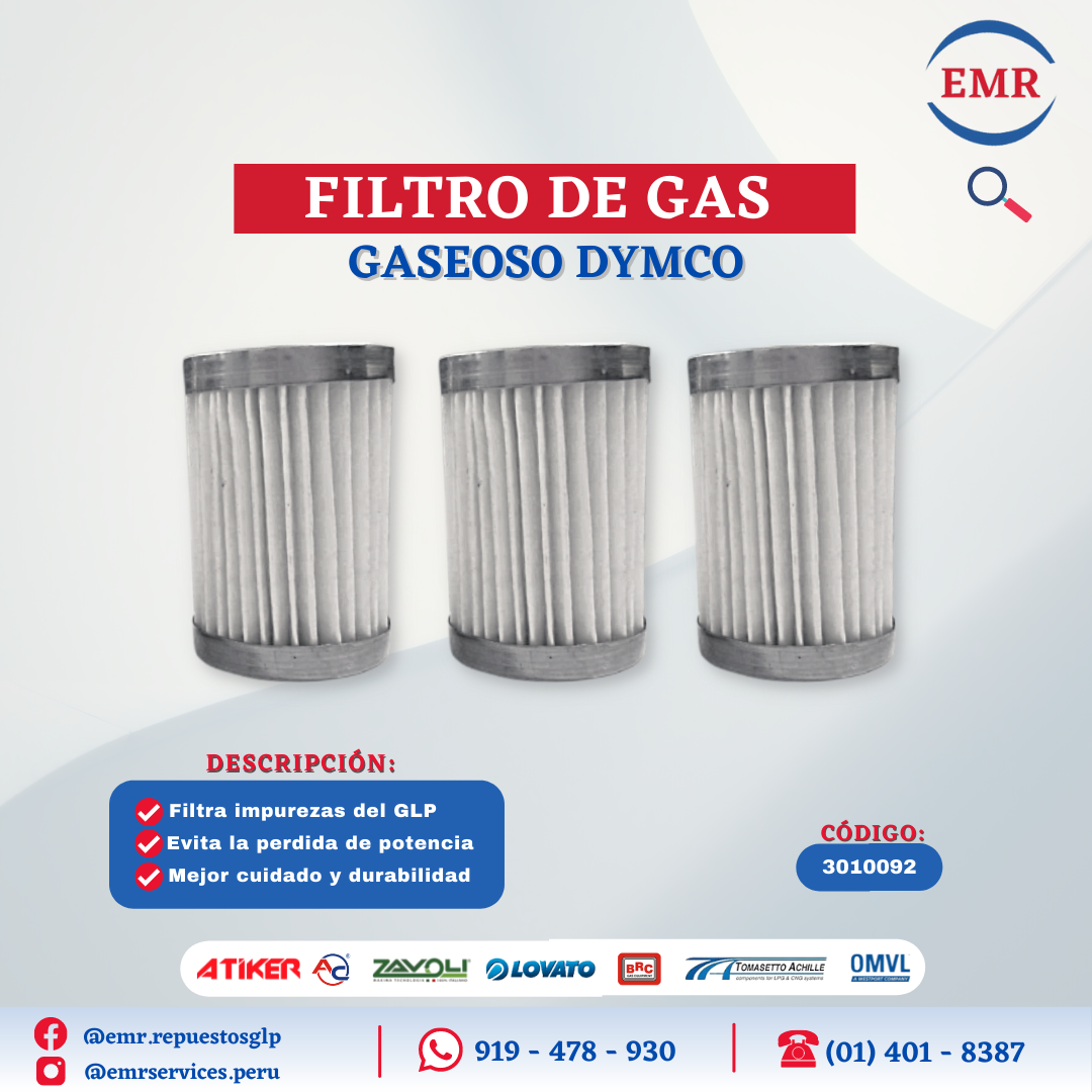 FILTRO FASE GASEOSO DYMCO