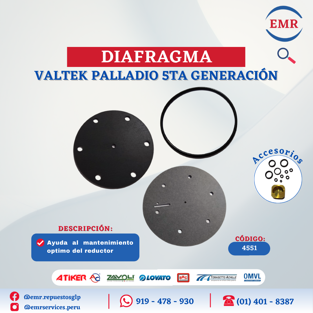 DIAFRAGMA - VALTEK PALLADIO 5TA GENERACION
