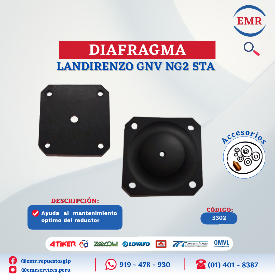 DIAFRAGMA - GNV LANDIRENZO  5TA GENERACION