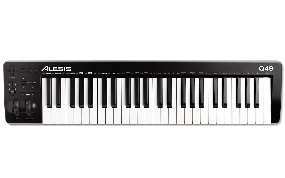 TECLADO CONTROLADOR MIDI USB 49 TECLAS "ALESIS" Q49 MKII