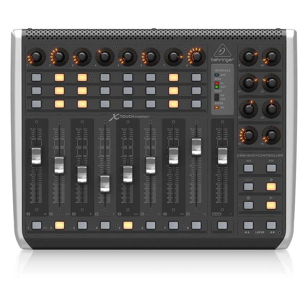 MESA COMPACTA UNIVERSAL DE CONTROL, CON 9 FADERS MOTIZADOS, X-TOUCH COMPACT