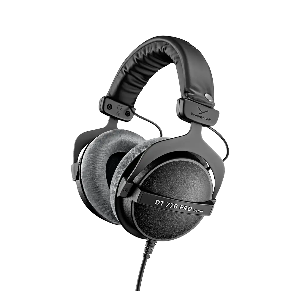 Thumbnail: AUDIFONO CIRCUMAURAL CERRADO, 250 OHMS, 5HZ-35KHZ, 96DB  DT 770 PRO 250 OHMS