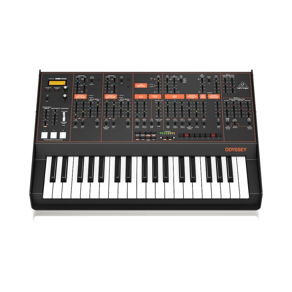 SINT ANALOG C/37 TECLAS, VCO DUAL, VCF MULTIMODO 3 VIAS, SECUEN 32 PASOS,ODYSSEY