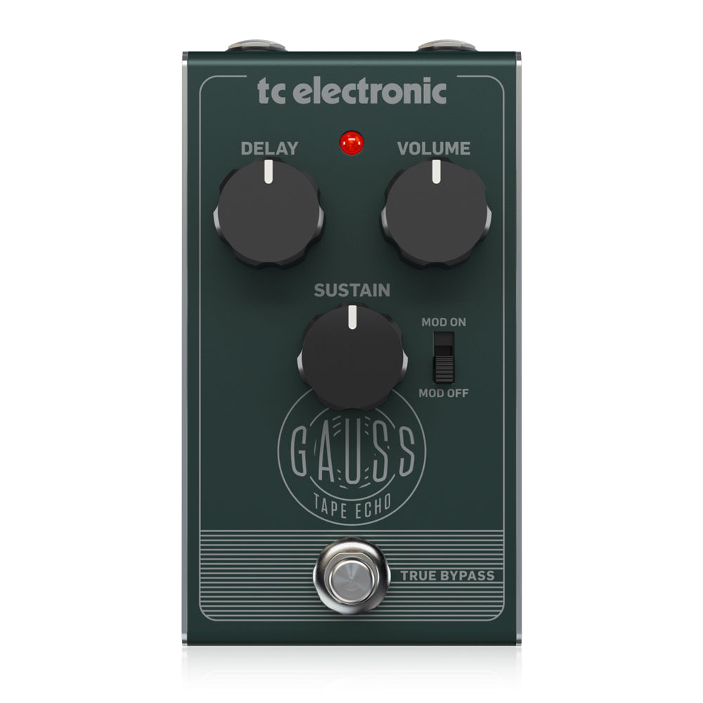 PEDAL ANALOGO GAUSS TAPE ECHO P/GUITARRA "TC ELECTRONIC" GAUSS TAPE ECHO