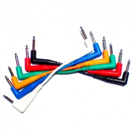 SET DE 6 CABLES PLUG A PLUG 0.15M "PROEL" BULK500-LU015