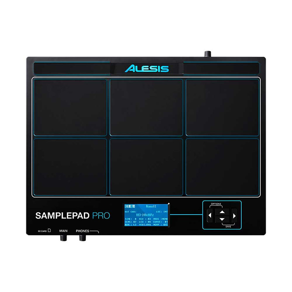 BAT ELECT 8 PADS, 200 SONIDOS Y 10 KITS EXPANDIBLES C/MEMORIA SD, SAMPLEPAD PRO