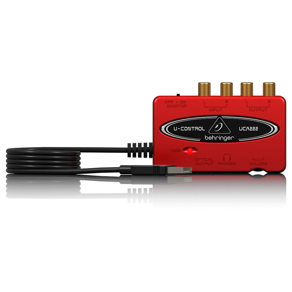 INTERFACE USB P/BAJO C/SOFTWARE "BEHRINGER" UCA-222