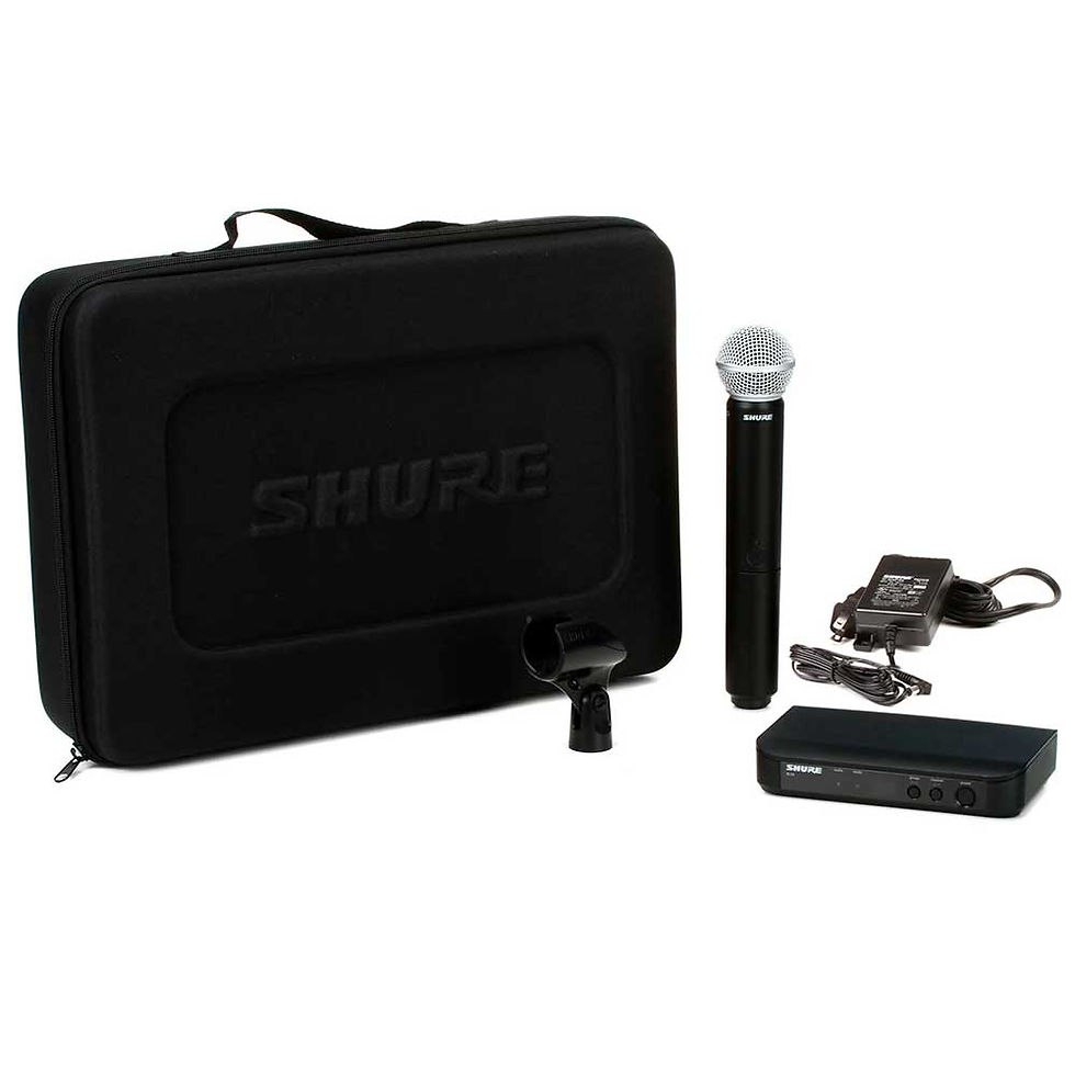 Miniatura: MICROFONO INALAMBRICO MANUAL PASTILLA SM-58 "SHURE" BLX24US/SM58