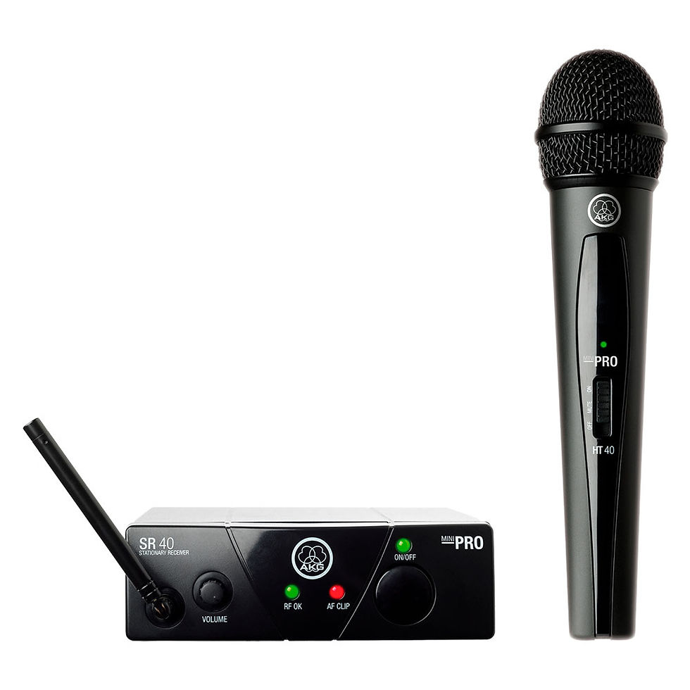 MICROFONO INALAMBRICO DE MANO "AKG" WMS40 MINI SINGLE VOCAL SET ISM2