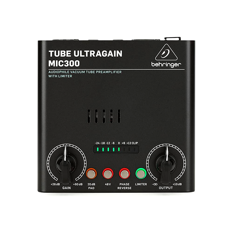 PREAMPLIFICADOR A TUBOS CON LIMITADOR "BEHRINGER" MIC300