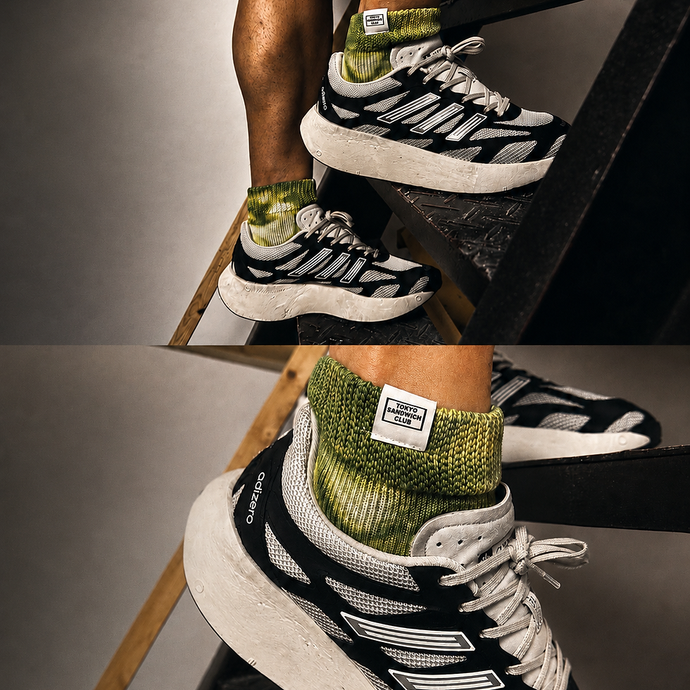 Thumbnail: TOYKO SANDWICH CLUBx MARQUEE PLAYER" Hybrid rib socks 3/4 “Made In Japan