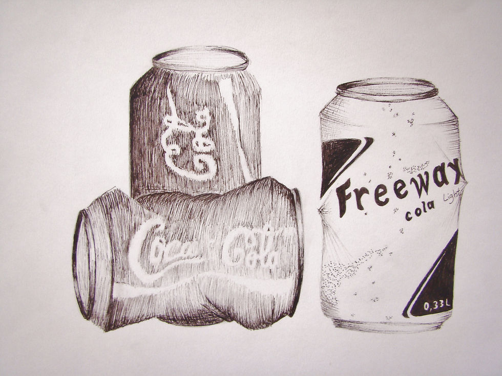 Latas, caneta