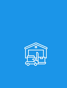 warehouse with forklift icon
