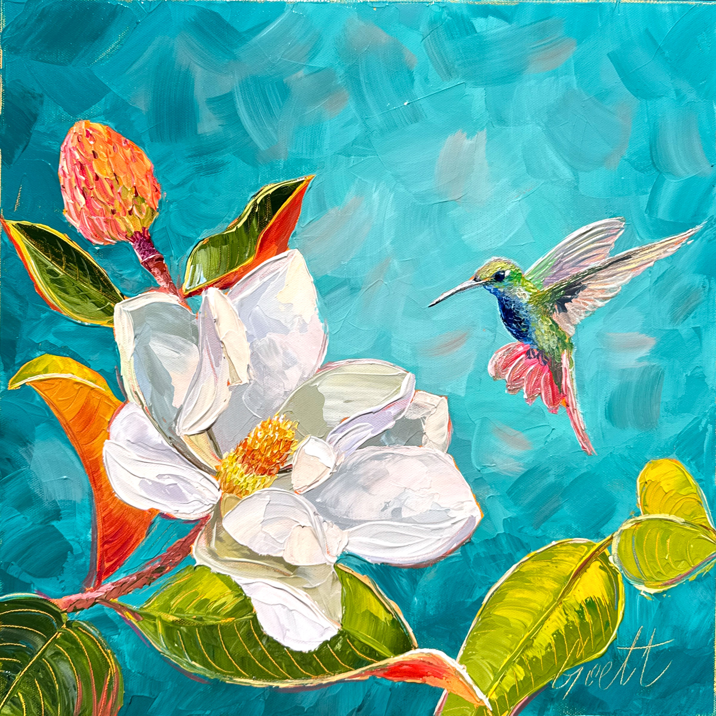 Sunlit in the Bayou 16" x 16"