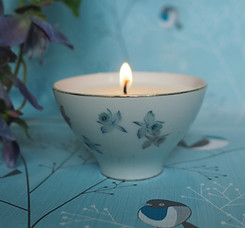 Vintage natural wax tea cup candle