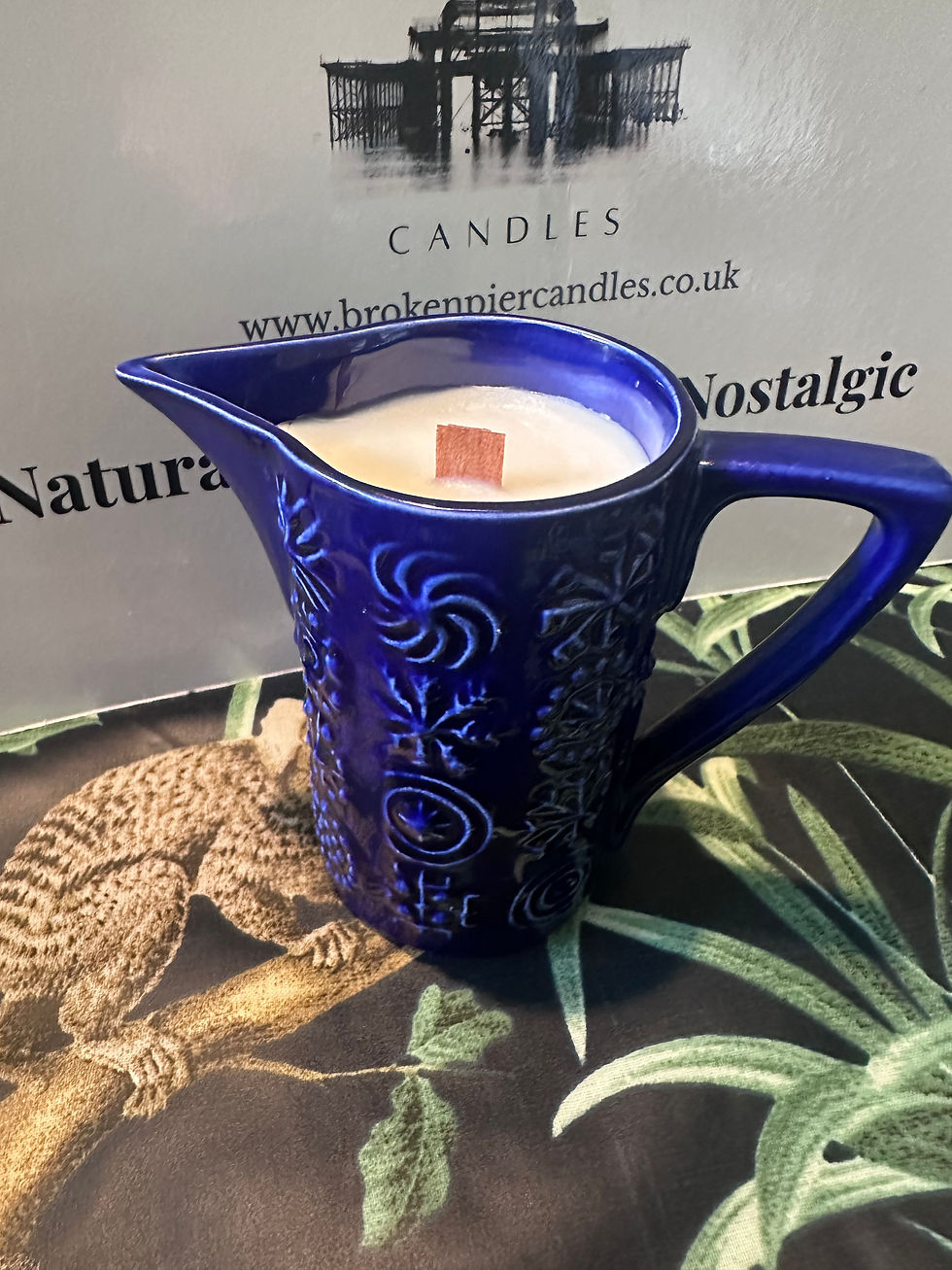 Thumbnail: Portmeirion Totem Milk Jug Natural Wax Candle Top