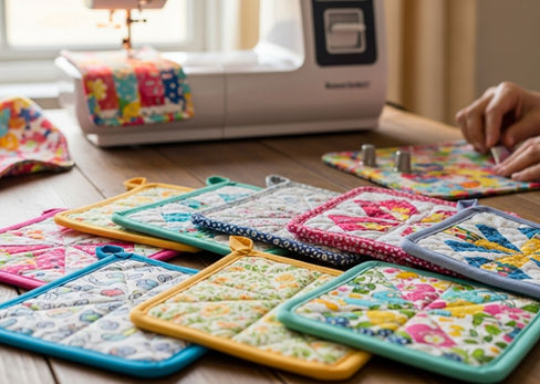 Stitch by Stitch: Crafting Potholders from Scrap Fabrics for Modern Living