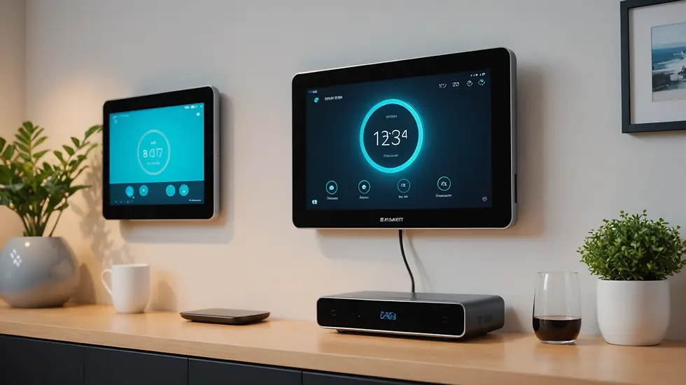 Top 10 Must-Have Gadgets for 2025: Eye-level view of a modern smart home hub
