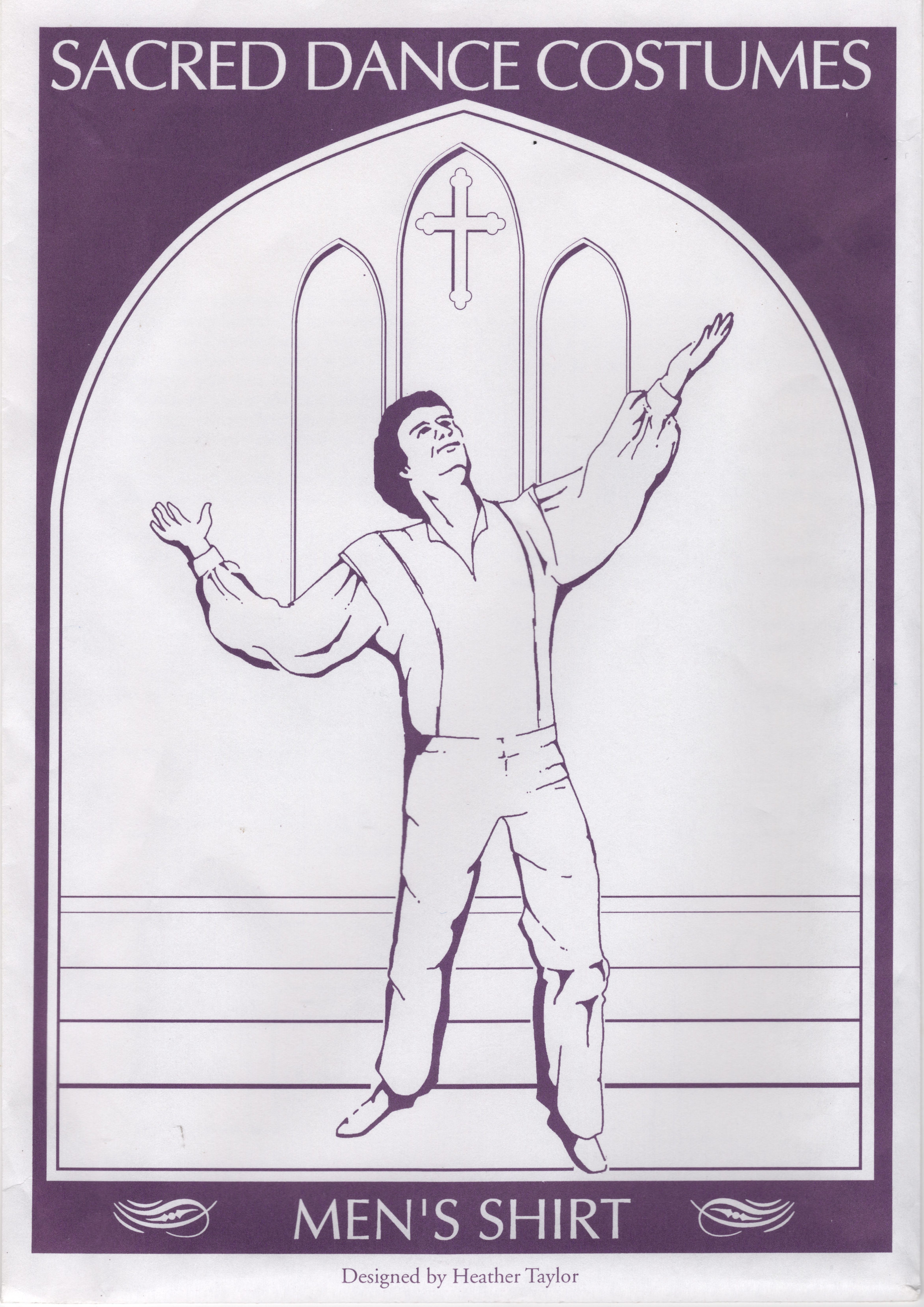 Sacred Dance Costume Pattern: Men's Shirt