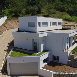 villa de luxe contemporaine moderne architecte maison Lyon pente