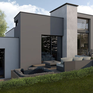 villa moderne contemporaine maison d'architecte lyon toit plat