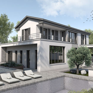 maison neuve bourgeoise rénovée contemporaine moderne architecte Lyon