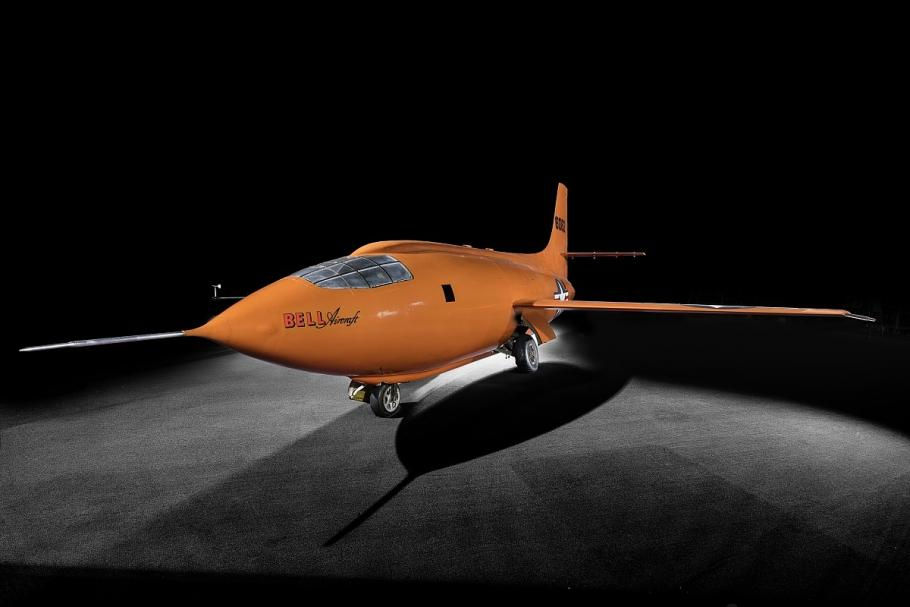 The Bell X-1 Glamorous Glennis, on display at the Smithsonian’s National Air and Space Museum. (Smithsonian Institution)