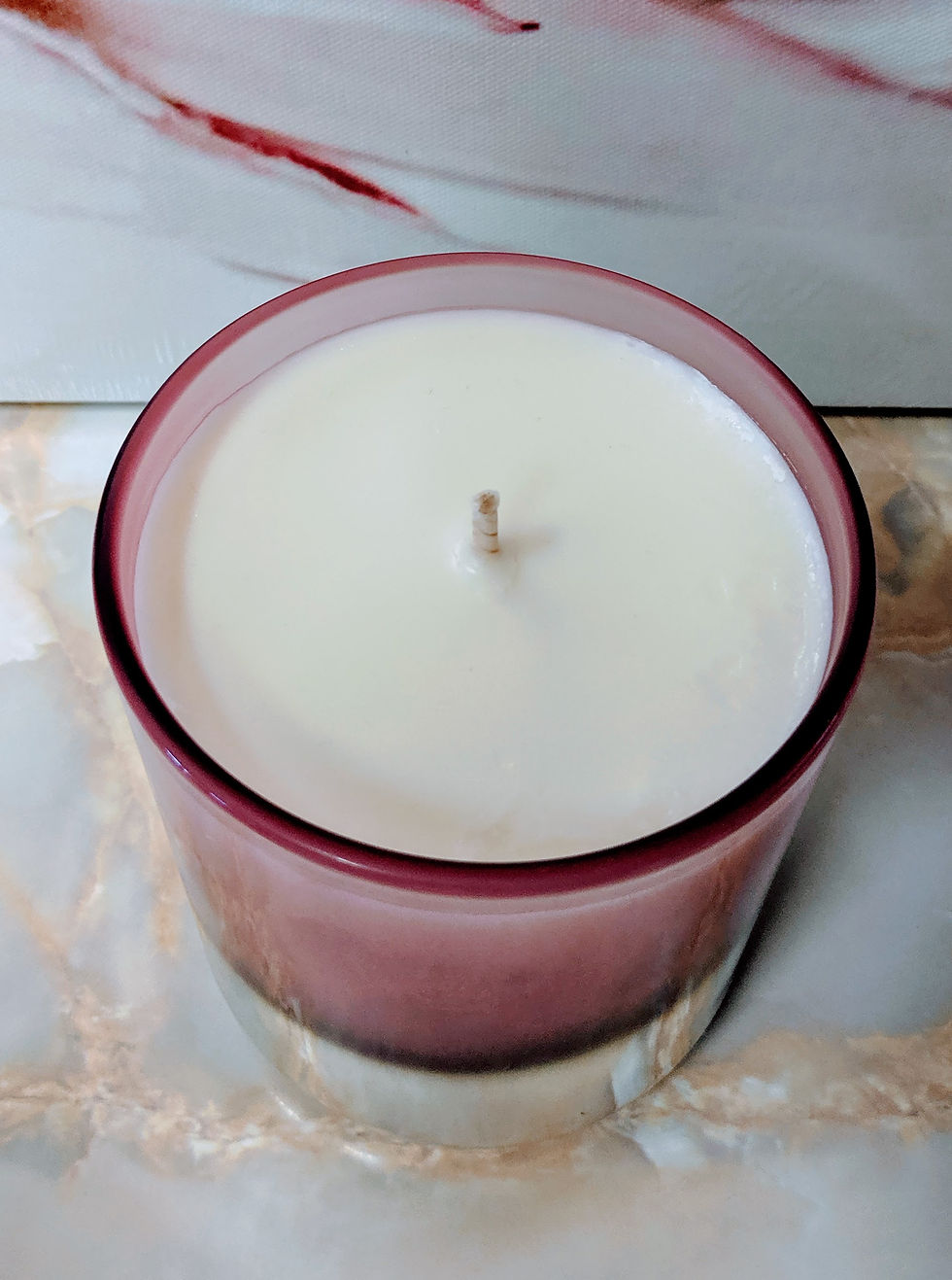 Thumbnail: Two-Tone Blush Pink & Silver Soy Candle