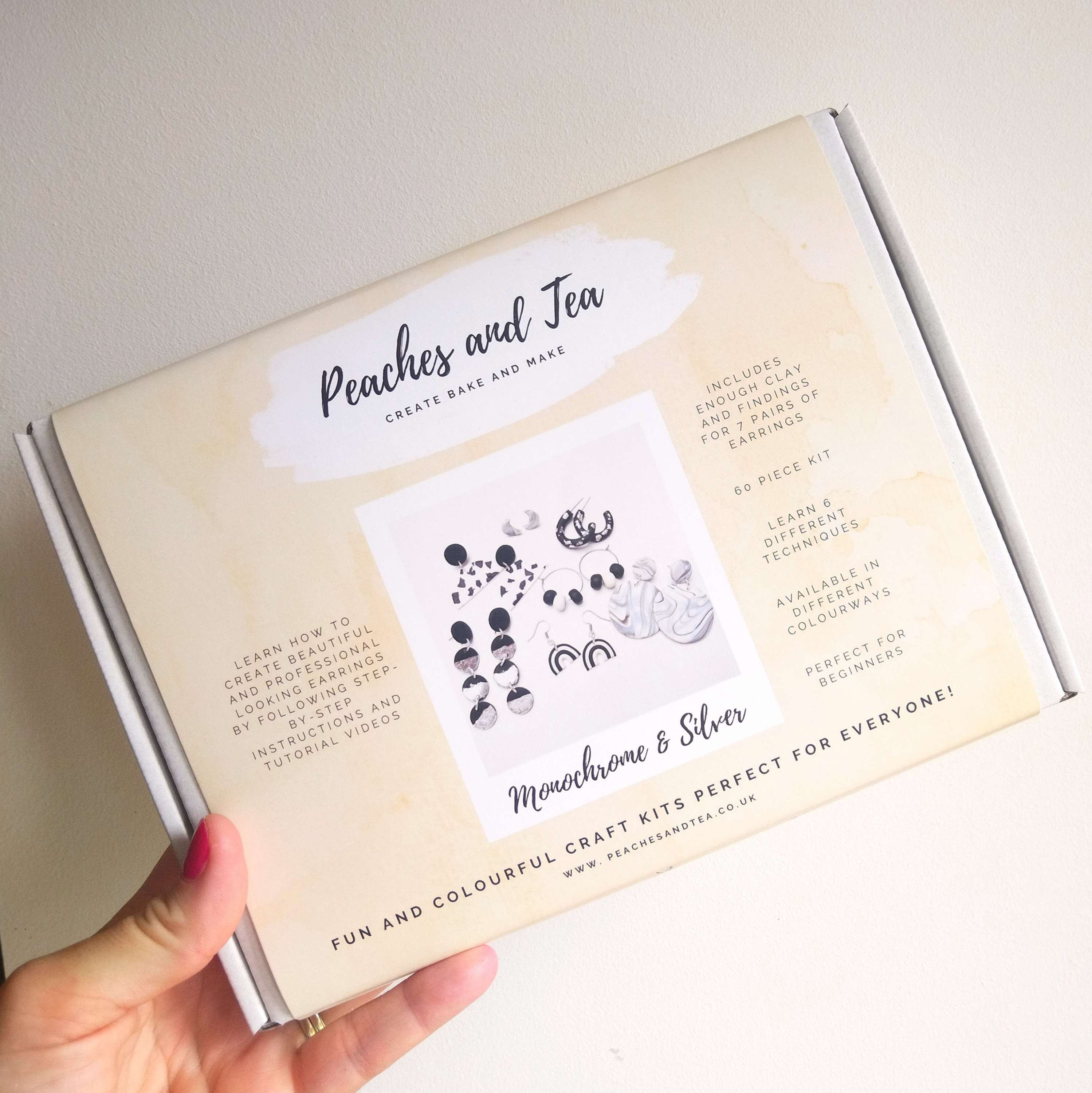 Monochrome - Create, Bake and Make Earrings Kit