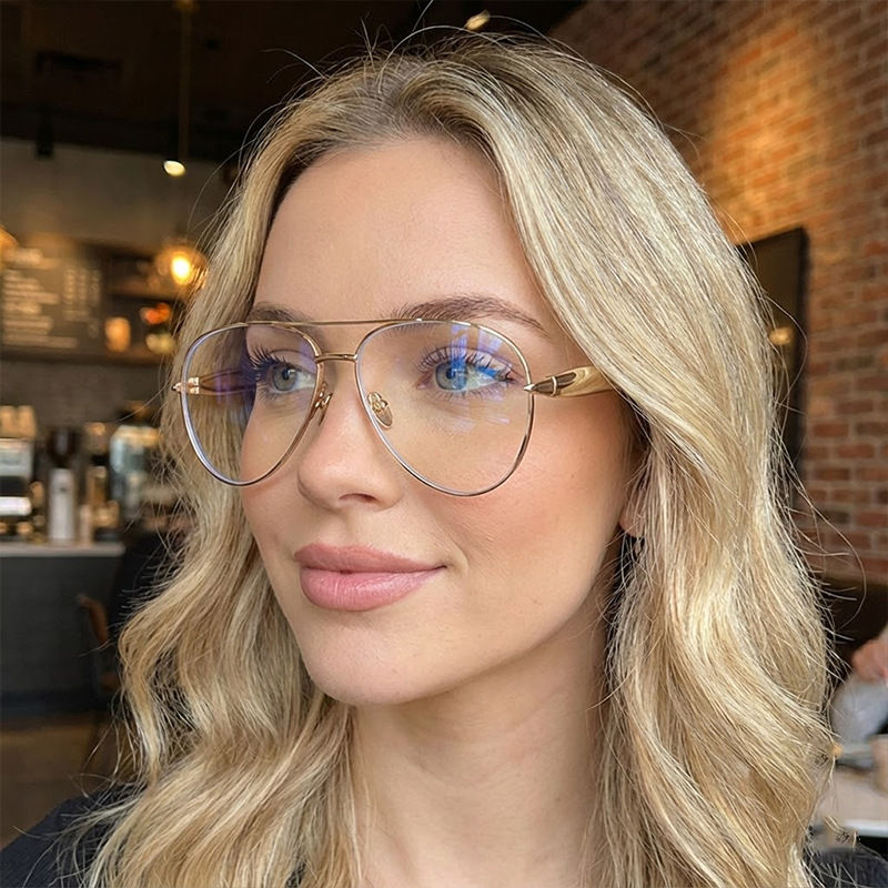 New Oversized Pilot Sunglasses Women Fashion Luxury Big Frame Mirror Legs Gradie