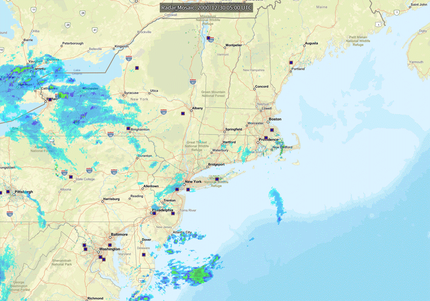 December 30th-31st, 2000 NCEI Radar Animation