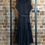 Thumbnail: Black Sheer Pin Pleated Tunic Midi Dress